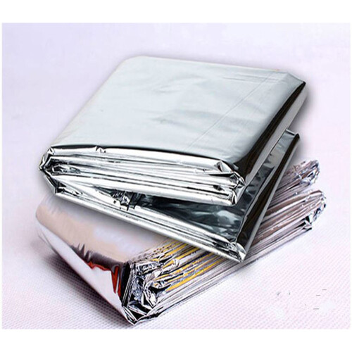6St Draagbare Zilveren Eerste Warmte Reflecterend Polyester 2