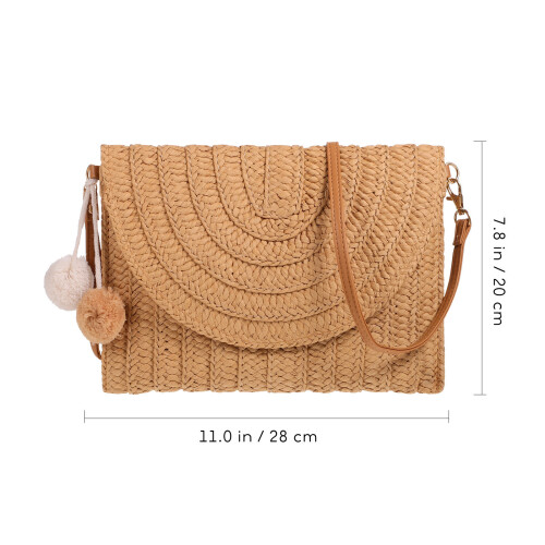 Cartera De Paja Sobre Hombro Mujer 2