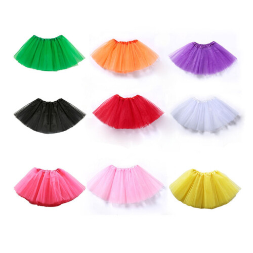 2 Unidades Falda 3 Capas Para Niñas 1