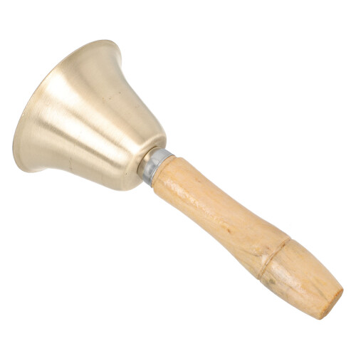 Campana De Cobre Con Mango De Madera Para