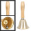 Campana De Cobre Con Mango De Madera Para 6