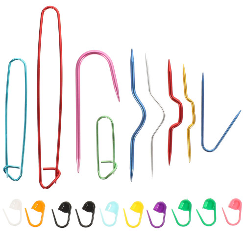 Juego De Marcadores De Con Cables Y Hebillas Para Tejer 1