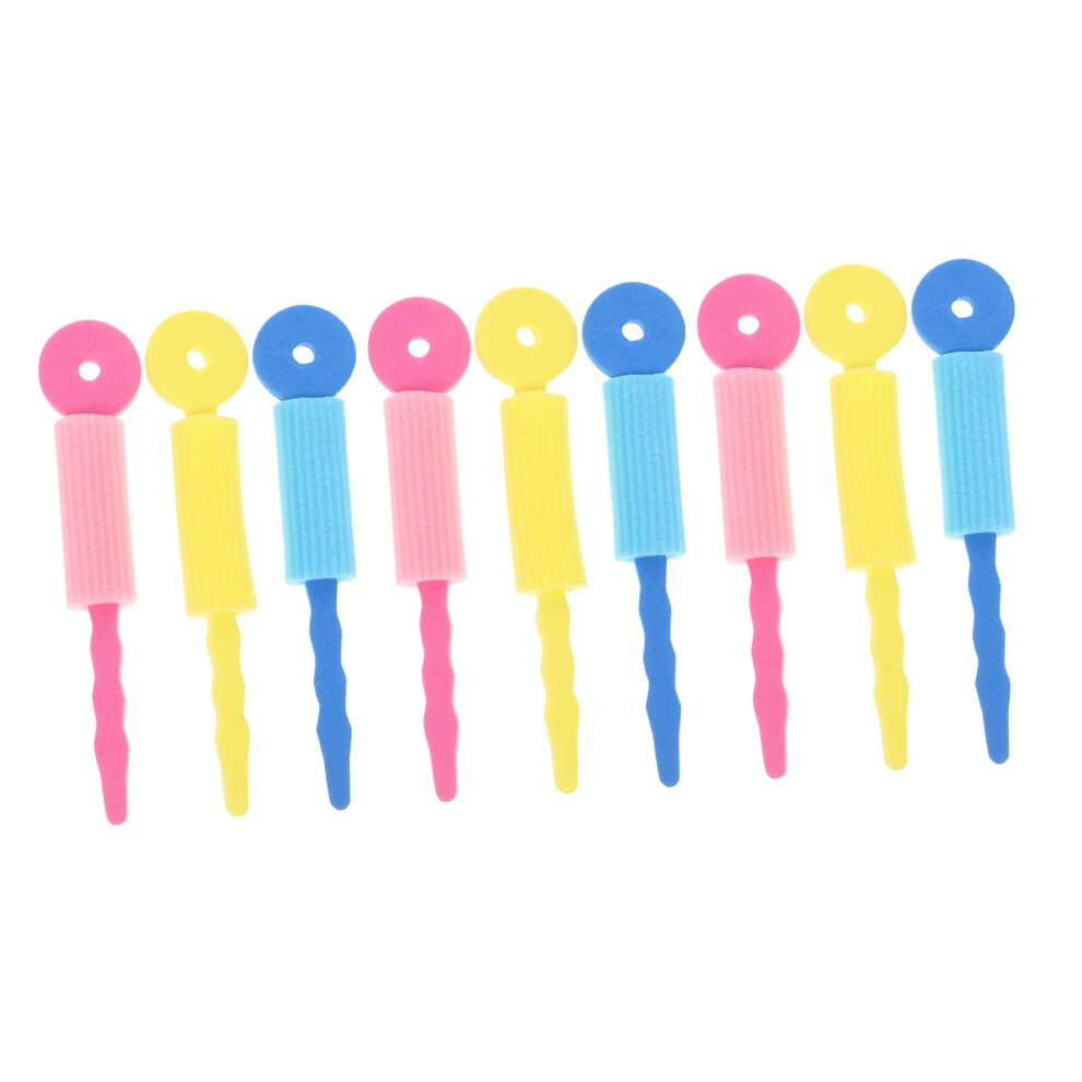 9pcs Sponge Hair Curlers Heatless Rollers No-Heat Curling Tool Soft Sponge Lightweight Portable Birthdays Festivals