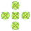5 Unidades Mini Circular De 11