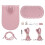 1Set Kit Per Realizzare Zaino Rosa in PU Con Per Cucito 1