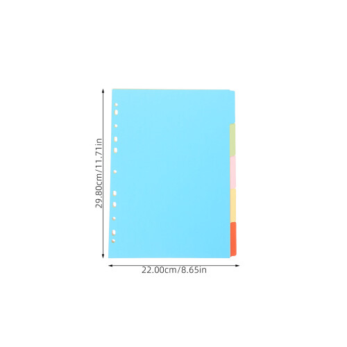 Separatori Indice Per Raccoglitori Notebook Colorati 2