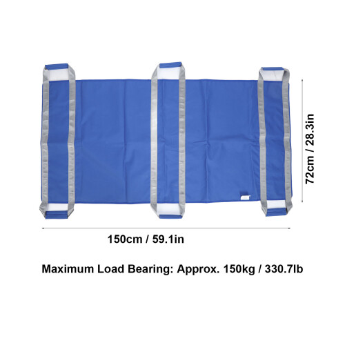 Elderly Transfer Positioning Pad with 6 Ergonomic Handles Soft & Durable 2