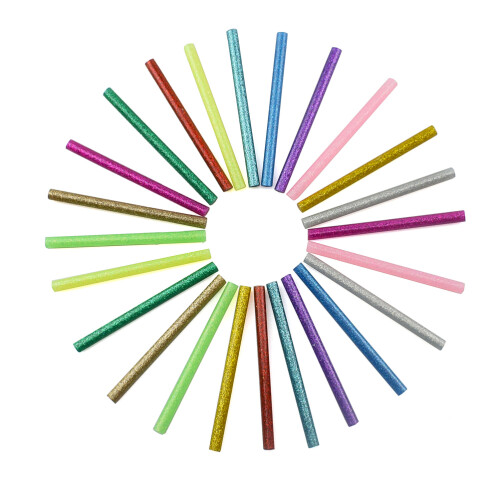 60 Pièces Bâtonnets Colle Chaude 12 Couleurs Pour Art 1
