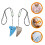 2 Pièces Colliers Ocarina 6 Trous Instrument De 3