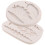 2Pcs White Silicone Leaf Molds for Cake Baking DIY Candy Chocolate 3