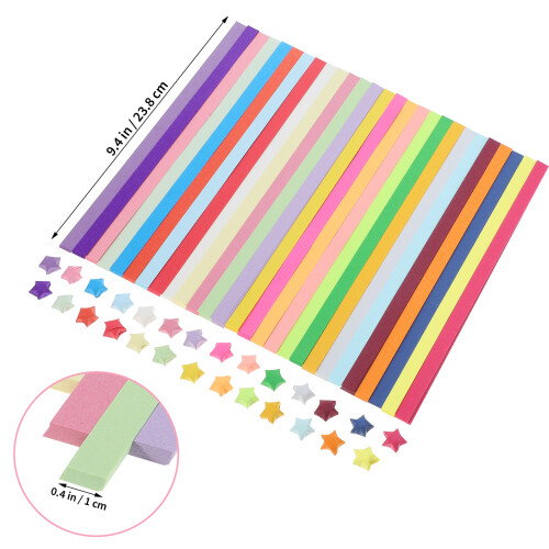 2700 Pour Origami, Bandes 5 Branches, 27 Couleurs 2