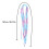 2Pair Colorful Gradient Athletic Shoe Laces Flat Stretch Shoe Strings 3