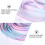 2Pair Colorful Gradient Athletic Shoe Laces Flat Stretch Shoe Strings 10