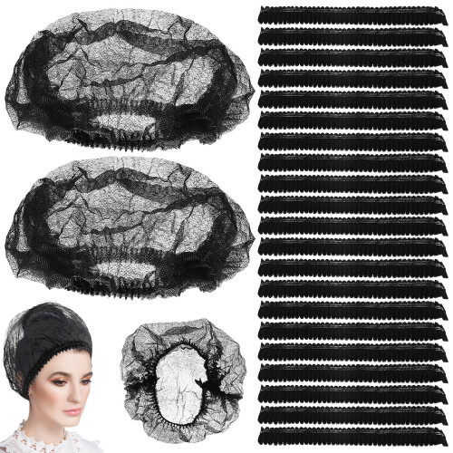 200 Pièces Bonnets Bouffants Jetables Pour Cheveux