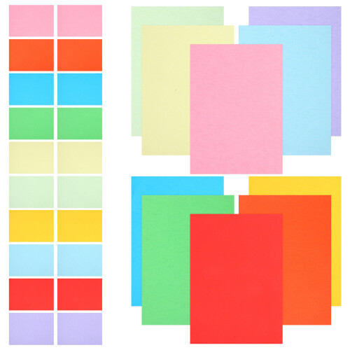 3 A4 Coloré Pour Artisanat Et Créatifs