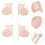 One Pair Washable Adjustable Armpit Pads Neutral 2