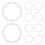 10Pcs Silicone Bathtub Drain Plug Gaskets Basin Seal Ring Washer 1