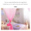 Lace Bed Conical Curtains Dome Bed Canopy Mosquito Net (Light Pink) 8