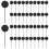 100Pcs Push Round Ball Head Map Tacks With Stainless Point Black 9