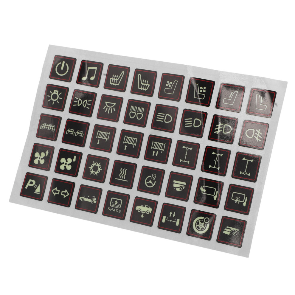 Car Switch Panel Sticker Glow In The Self Adhesive Decals Dark 3403444913504