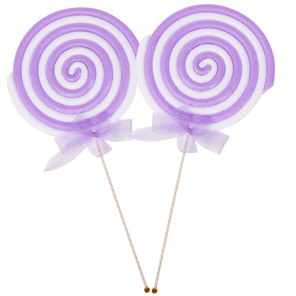 2Pcs Large Simulation Lollipop Props For Photography Fake Model 3403444980285