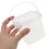 10Pcs Square 500Ml Clear Bucket With Lid 6