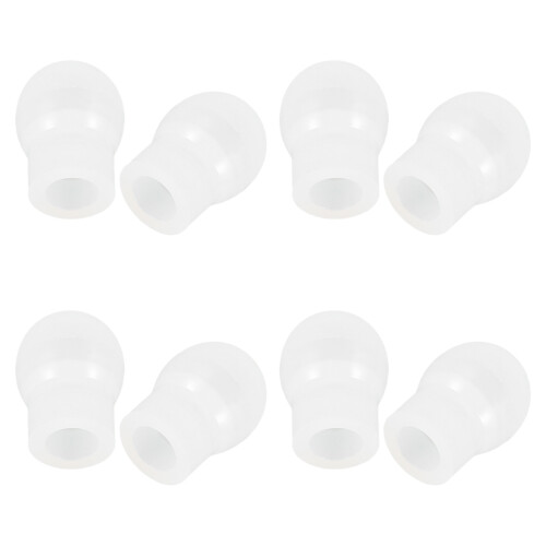 Replacement 8Pcs Silicone Ear Tips For Earbuds Eartips Spare Parts