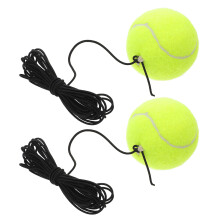 2Pcs Portable Tennis Training Set With Elastic Rope And String Ball