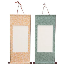 2Pcs Blank Scroll Hanging Calligraphy Paper