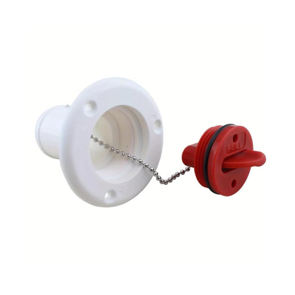Motorhome Water Fill Inlet Fuel Tank Cap Replacement For Rv Water Tank Cap Inlet Outlet Compatible With Caravan Marine Yacht Camping White/Red 9354506639587