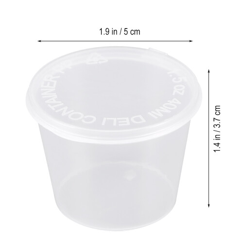 50Pcs 40Ml Portion With Lids 1