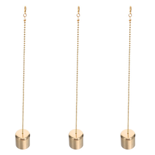 3 Pezzi Speggicandele In Ottone Con Per Lampade A Olio