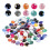 100 Pezzi Occhi Rotondi 8Mm Per Peluche 11