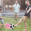 Set Pallone Da Calcio Con Polvere Colorata Per 10