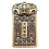 Gouden Messing Amulet Sleutelhanger Creatief Decor Voor 11