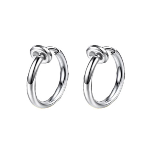 1 Par 18 Mm Prateados Sem Aço De