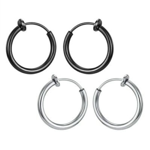 1 Par 18 Mm Prateados Sem Aço De 2