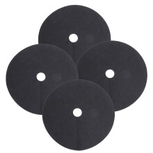 10 Unidades Não Biodegradável Preto, Diâmetro 42 Cm