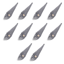 10Pcs Julflaskhättar, Ansiktslösa Dockor Hattar