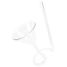 Kreativ Spiral Cocktailglas Lång Med Sugrör Transparent