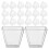 80 Pcs Trapetsformade Dessertservetter 60 Ml 1