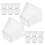80 Pcs Trapetsformade Dessertservetter 60 Ml 10