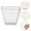 80 Pcs Trapetsformade Dessertservetter 60 Ml 11