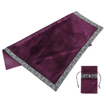 1Set Edle Lila Tarot-Tischdecke Mit Beutel, Strapazierfähig Und Dicht