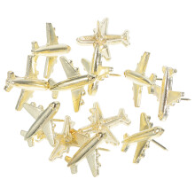12Pcs Flygplansknappar 3D Metall För Korkplatta Fotonvägg Filtdékor