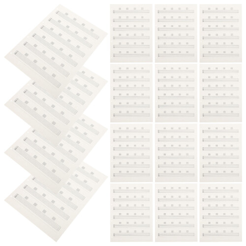 85 Pcs Tomma Gitarr Tabulaturpapper För Övning Och Komposition