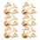 6 Scaal Broche Speld Metalen Kledingaccessoire Feest 1