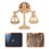 6 Scaal Broche Speld Metalen Kledingaccessoire Feest 9