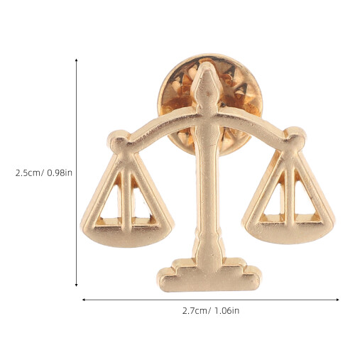 6 Scaal Broche Speld Metalen Kledingaccessoire Feest 1