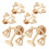 6 Scaal Broche Speld Metalen Kledingaccessoire Feest 10